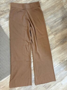 Calvin Klein Knit Pants in Camel Brown